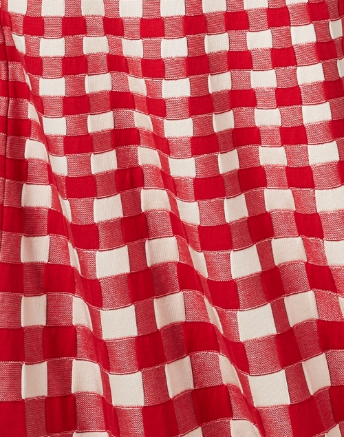 Fabric image - Joseph - Red Gingham Jacquard Dress