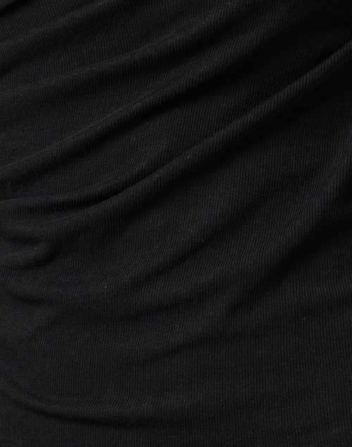 Fabric image - Vince - Black Jersey Faux Wrap Top