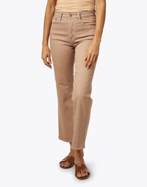 Front image - AG Jeans - Kinsley Tan Stretch Flare Jean