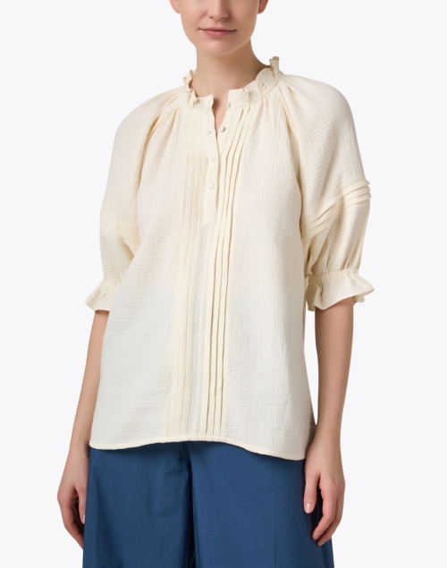 Front image - Figue - Billie Ivory Cotton Top