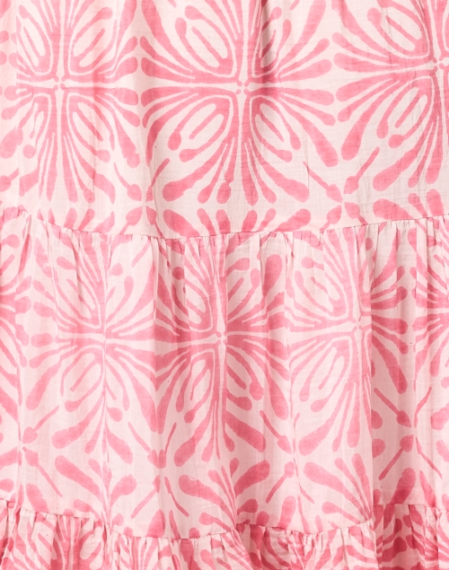 Fabric image - Bell - Annabelle Pink Print Cotton Silk Dress