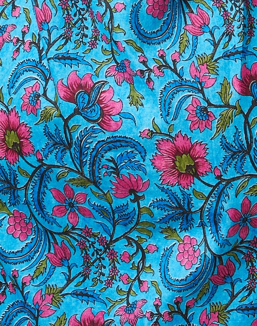 Fabric image - Bella Tu - Evie Blue Floral Tunic Dress