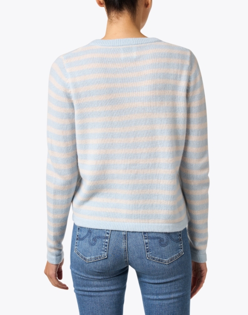 Back image - Allude - Striped Crew Neck Sweater