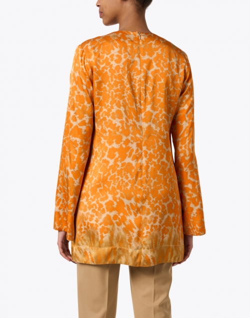 Back image - Seventy - Orange Print Tunic Top