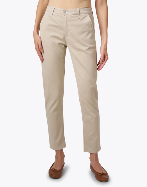 Front image - AG Jeans - Caden Cream Stretch Cotton Pant
