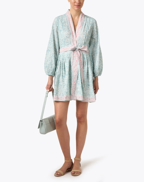 Look image - D'Ascoli - Clotilde Blue and Pink Printed Dress