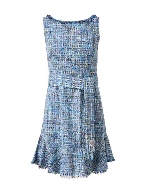 Product image - Santorelli - Celine Blue Tweed Sheath Dress