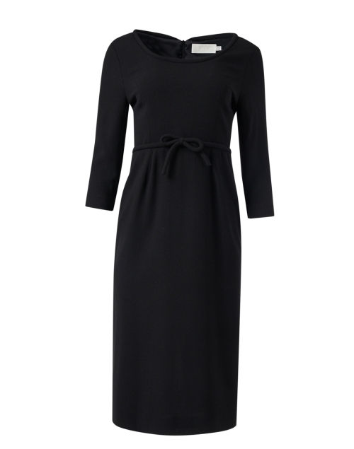 Product image - Jane - Thelma Black Wool Crepe Dress