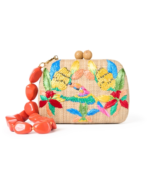 Extra_1 image - SERPUI - Lolita Tan Toucan Embroidered Clutch 