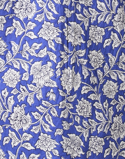 Fabric image - Pomegranate - Blue Print Cotton Shift Dress