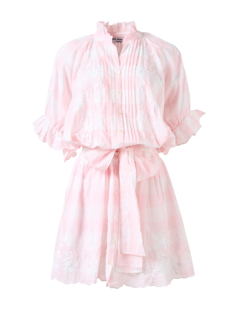 Juliet Dunn Blouson Pink Print Dress