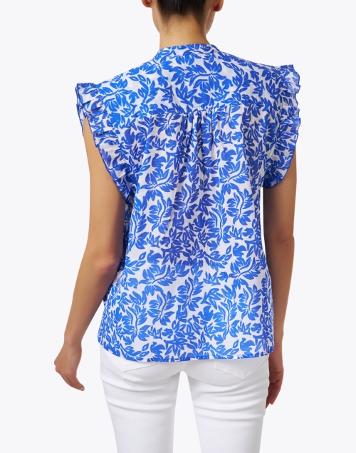Back image - Ro's Garden - Dawson Blue Print Shirt