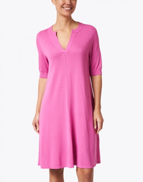 Repeat Cashmere - Pink Knit Cotton Dress