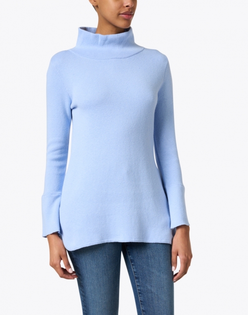 Front image - Burgess - Lauren Flax Blue Cotton Cashmere Tunic
