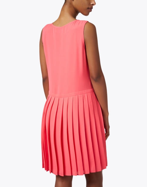 Back image - Weill - Mona Coral Pleated Mini Dress