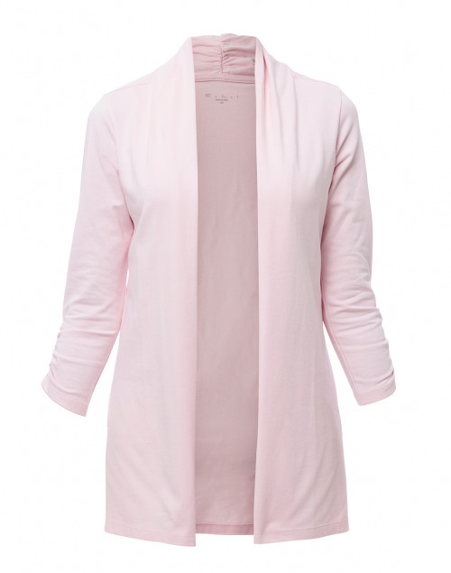 Product image - E.L.I. - Pale Pink Ruched Sleeve Cotton Cardigan