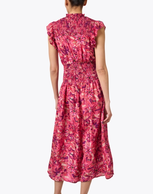 Back image - Chufy - Heidi Pink Print Cotton Dress