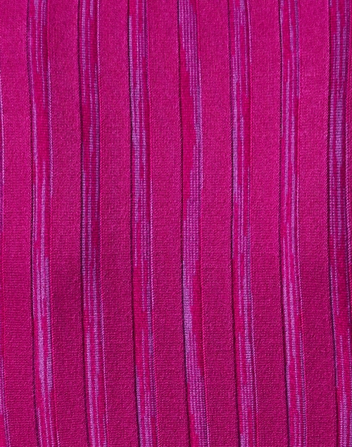 Fabric image - Ecru - Purple Rib Knit Sweater
