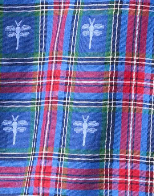 Fabric image - Hinson Wu - Halsey Blue and Red Plaid Shirt