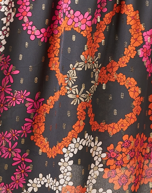 Fabric image - Vilagallo - Tammy Navy Multi Print Dress