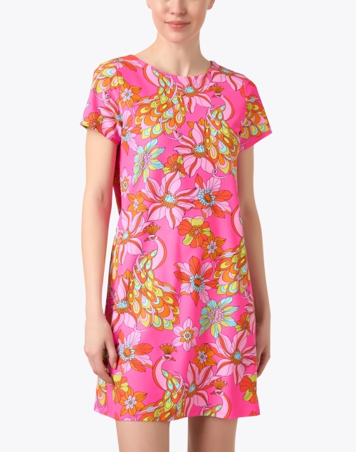 Front image - Jude Connally - Ella Pink Floral Print Dress