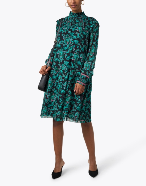 Look image - Marc Cain - Black and Green Print Dress