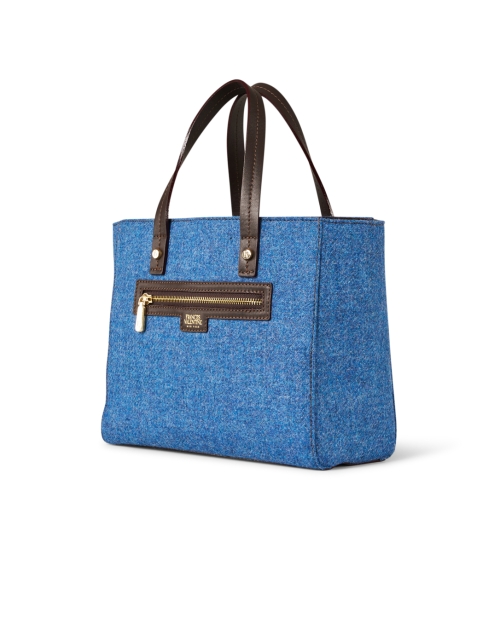 Front image - Frances Valentine - Henry Blue Wool Tote Bag