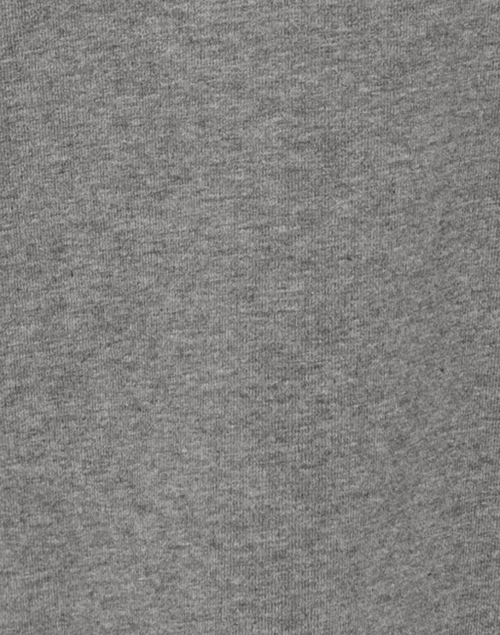 Fabric image - E.L.I. - Grey Pima Cotton Ruched Sleeve Tee