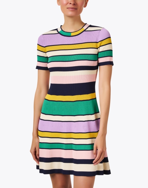 Front image - Shoshanna - Nora Multi Stripe Knit Dress