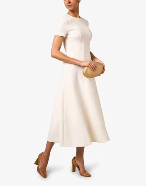 Look image - St. John - Ivory Fit and Flare Dress