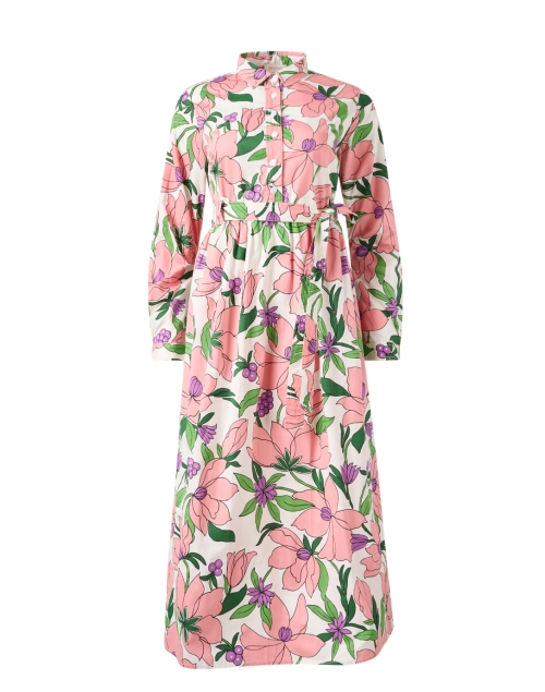 Product image - Banjanan - Pink Floral Cotton Shirt Dress