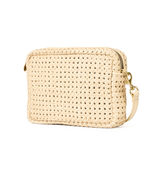 Front image - Clare V. - Cream Leather Crossbody Bag