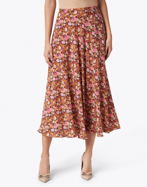 Essenza Multi Floral Print Silk Skirt | Weekend Max Mara | Halsbrook