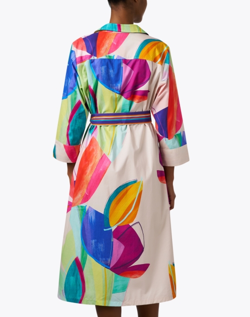 Back image - Hinson Wu - Charlie Multi Abstract Print Cotton Shirt Dress