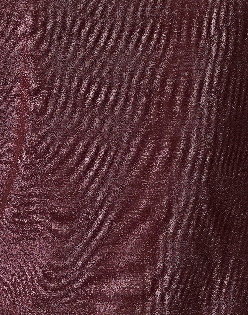 Fabric image - Caliban - Burgundy Metallic Jersey Turtleneck Top