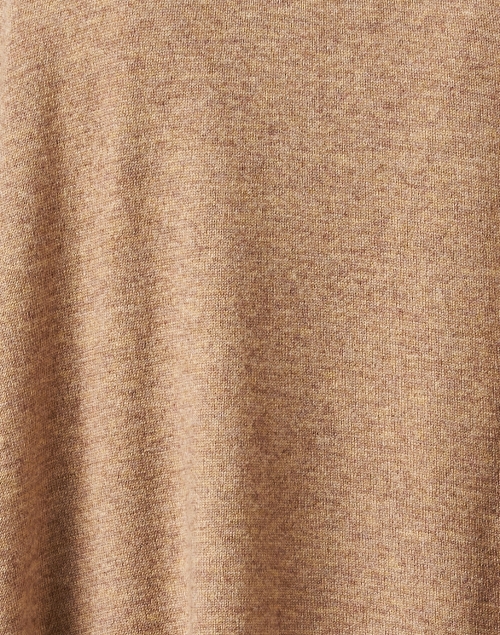 Fabric image - Repeat Cashmere - Camel Quarter Zip Wool Cashmere Poncho