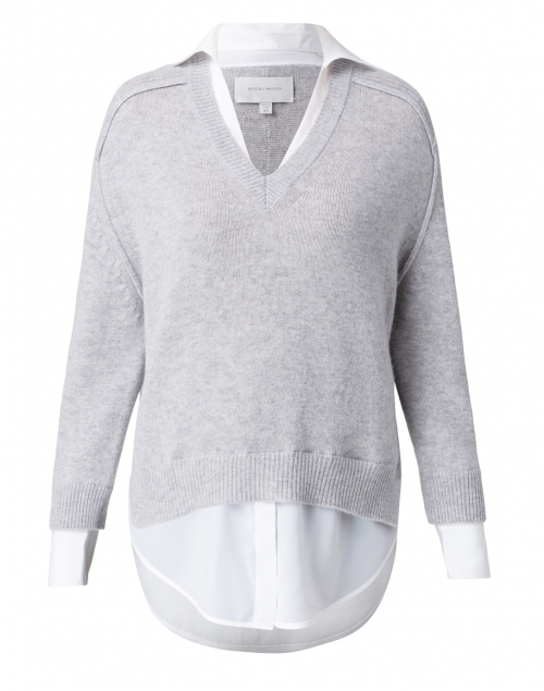 Product image - Brochu Walker - Vail Grey Sweater with White Underlayer