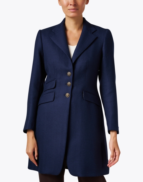 Front image - T.ba - Blue Classic Coat