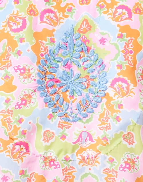 Fabric image - Gretchen Scott - Multi Print Embroidered Poplin Tunic