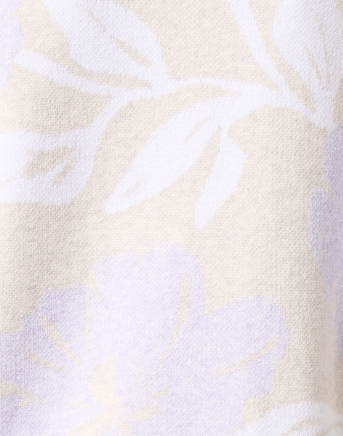 Fabric image - Kinross - Beige Multi Floral Cotton Sweater