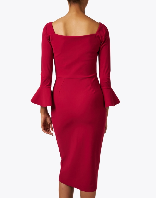 Back image - Chiara Boni La Petite Robe - Astra Red Pleated Dress