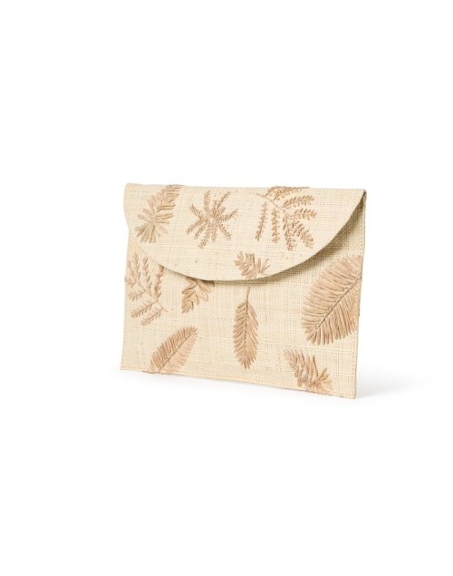 Front image - Kayu - Sadie Embroidered Straw Clutch