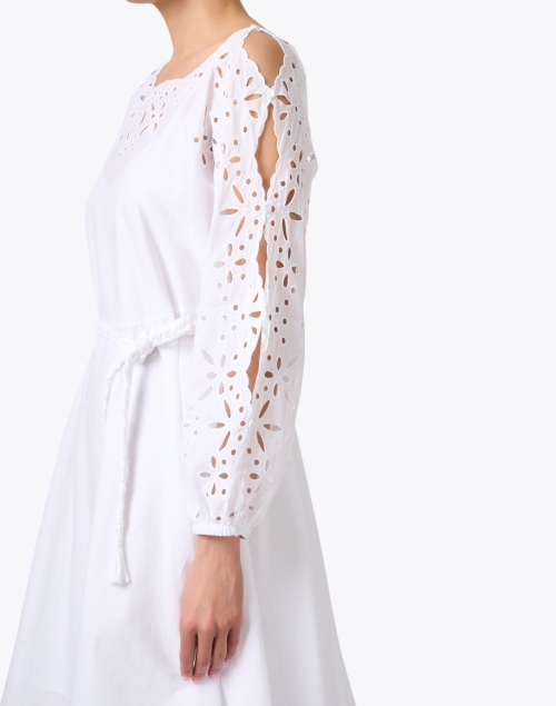 Extra_1 image - Marc Cain - White Eyelet Cotton Dress