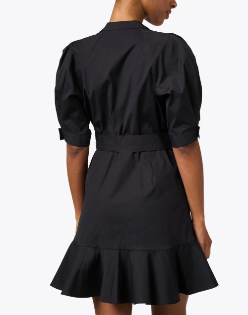 Back image - Veronica Beard - Molly Black Shirt Dress