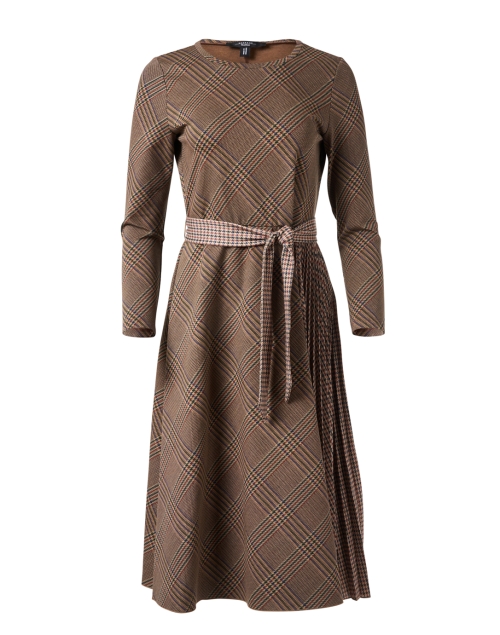 Product image - Weekend Max Mara - Pietra Brown Plaid Pleated Dress