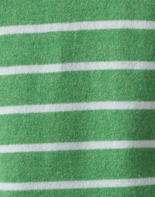 Fabric image - Cortland Park - Green Striped Cashmere Sweater