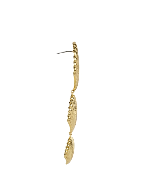 Back image - Mignonne Gavigan - Anisah Gold Shell Drop Earrings