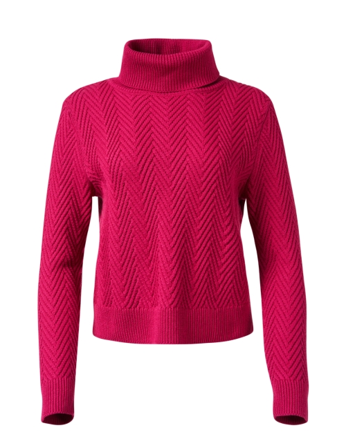 Product image - Vilagallo - Pink Herringbone Cotton Wool Sweater