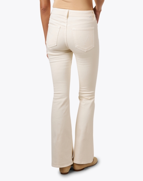 Back image - Mother - The Weekender Cream Flare Jean