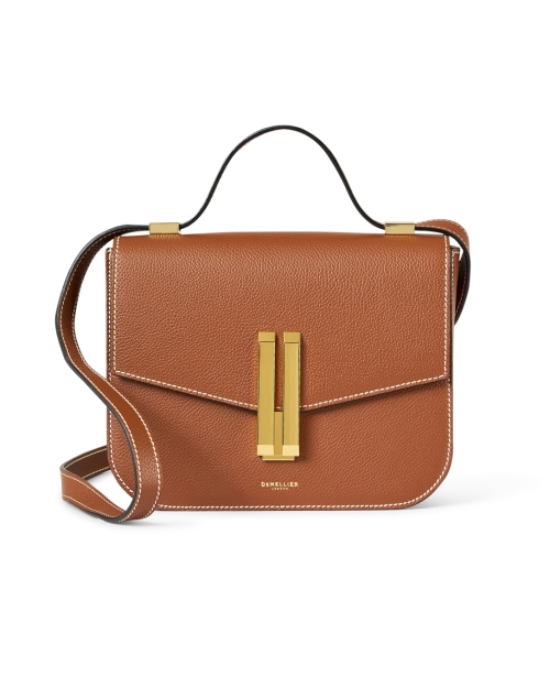 Product image - DeMellier - Vancouver Brown Contrast Stitch Crossbody Bag